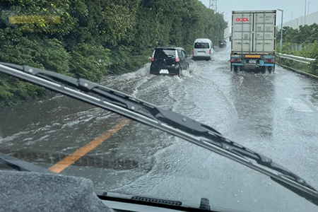 雨の日の運行