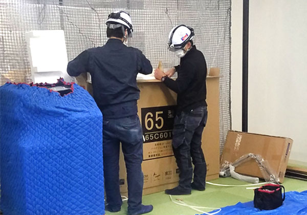 安心の2名体制で柔軟な現場作業